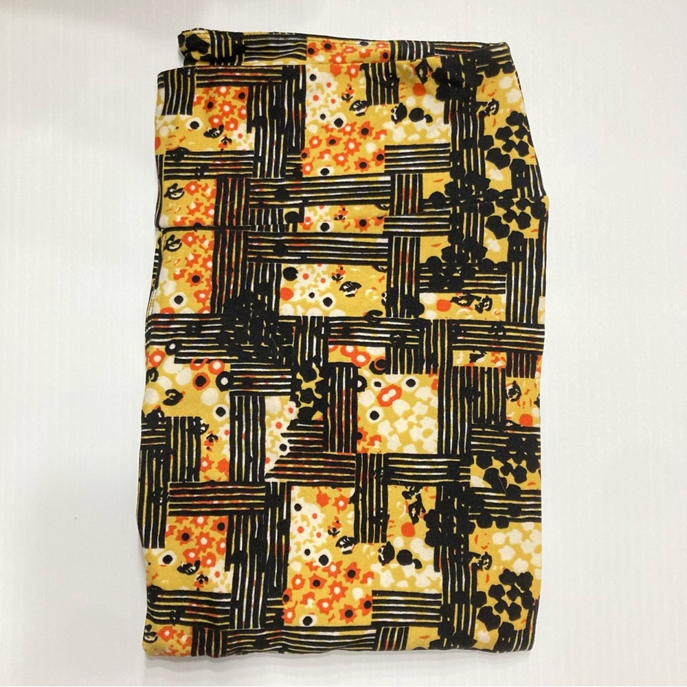 LuLaRoe Leggings TC Floral Geometric